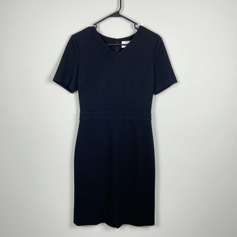 Hugo Boss Short Sleeve Black Midi Dress